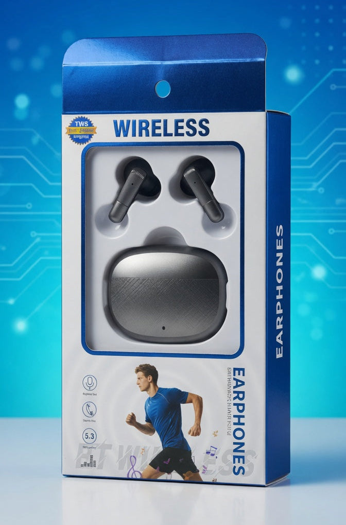 Premium Wireless Earbuds TWS Bluetooth - Black | Now ₨2,500