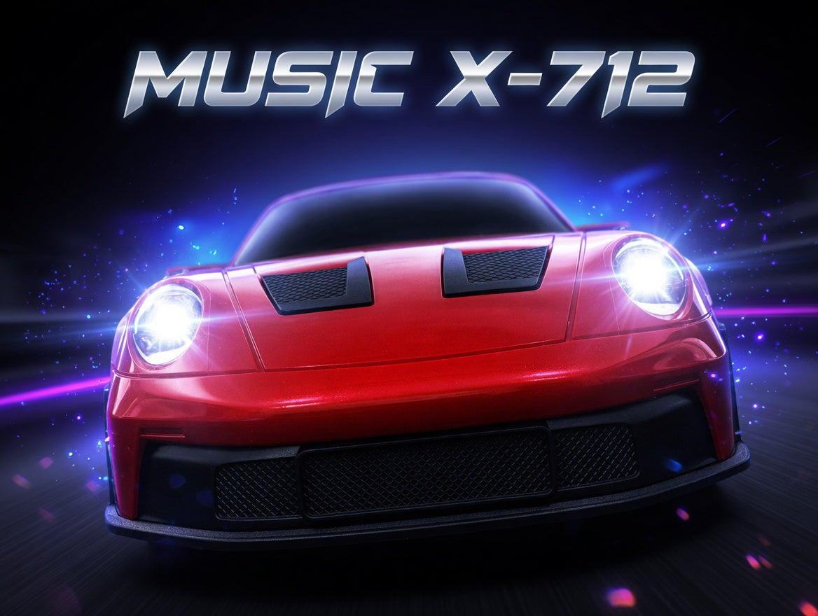 MUSIC X-712 Porsche GT Car Shape Bluetooth Speaker – Massive Sound with TWS | Rs. 3499 with Free Delivery