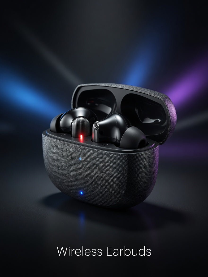 Premium Wireless Earbuds TWS Bluetooth - Black | Now ₨2,500