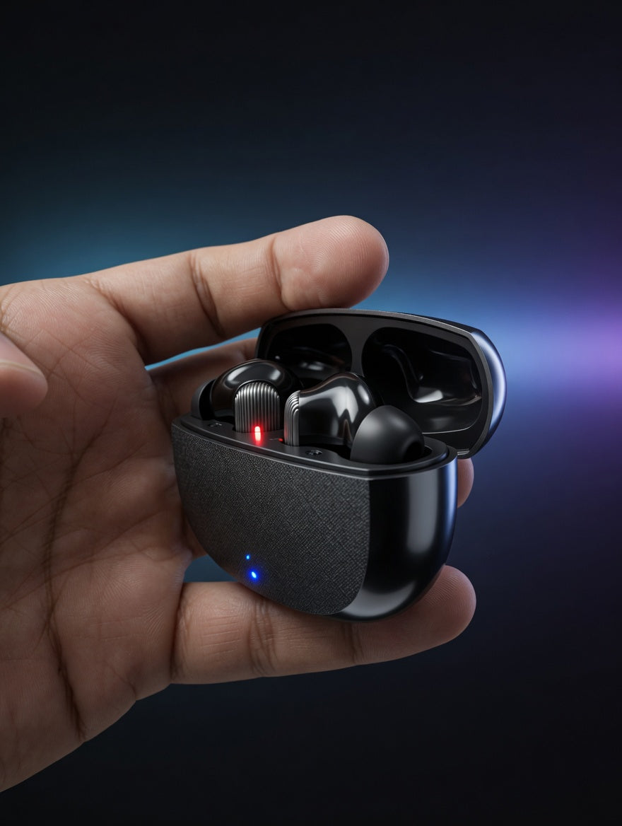 Premium Wireless Earbuds TWS Bluetooth - Black | Now ₨2,500